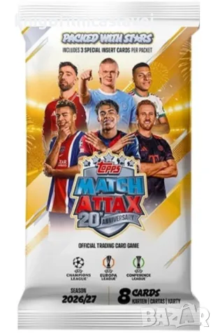 Албум за карти Topps UCC Champions League Match Attax 2026/27, снимка 2 - Колекции - 56134017