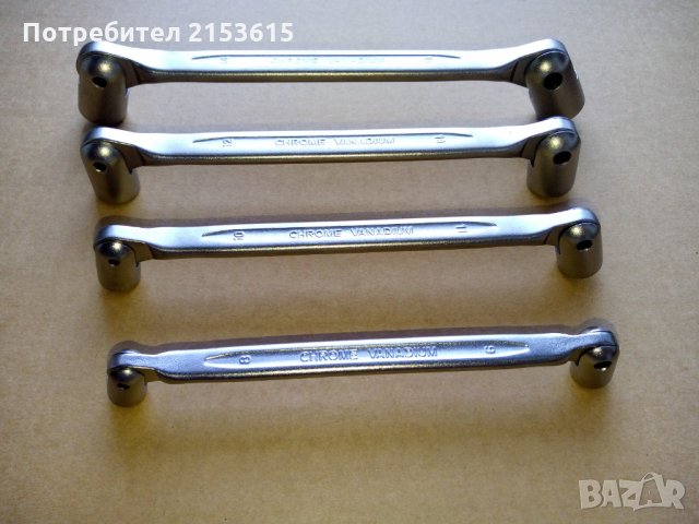 bahco 4 броя качествени глухи ключове рамена  chrome vanadium, снимка 5 - Ключове - 29589528