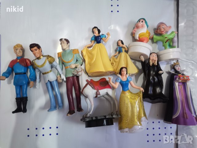 Снежанка и Седемте вещица Джуджета Принц пластмасови играчки фигурки за игра и торта фигурка, снимка 1 - Фигурки - 30355459