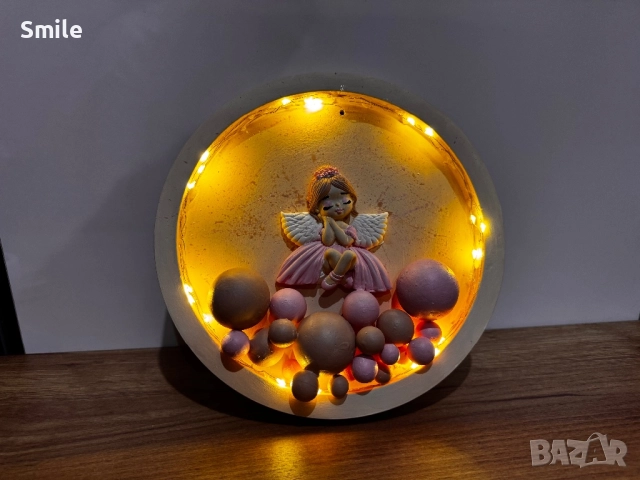 Детска лампа “Ангелче”, снимка 3 - Детски нощни лампи - 52344911