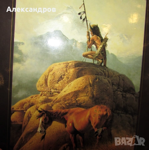 Книга с рисунки на индиански сцени The art of Frank C. McCarthy, снимка 11 - Енциклопедии, справочници - 53999440