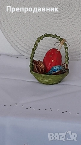 Празнична Ръчно Изработена Кошничка – Великденски Уют, снимка 7 - Декорация за дома - 54003092