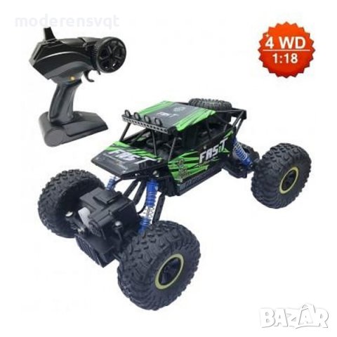 Офроуд джип с дистанционно управление Rock Crawler 4х4 1:18, снимка 4 - Коли, камиони, мотори, писти - 38054939