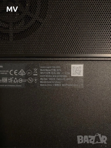 Lenovo Legion y530-15ich, снимка 4 - Лаптопи за игри - 52423635