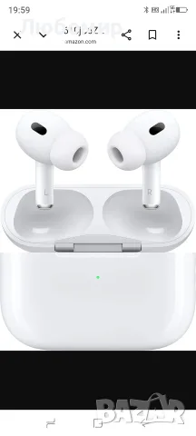 Apple AirPods Pro (2-ро поколение) Безжични слушалки в ушите, Bluetooth, бели 