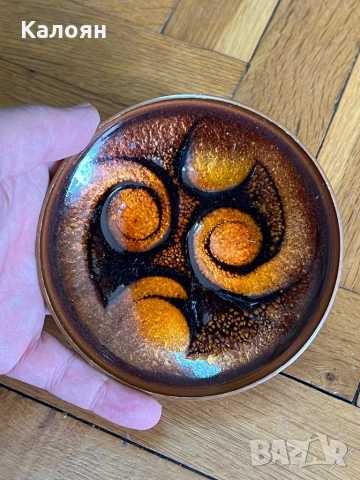 Емайлирана медна чинийка декоративна , снимка 6 - Декорация за дома - 50707745