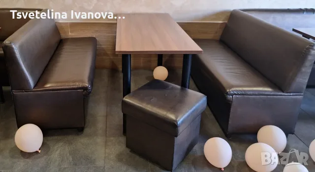 Комплект сепарета и маси, снимка 2 - Дивани и мека мебел - 56514877