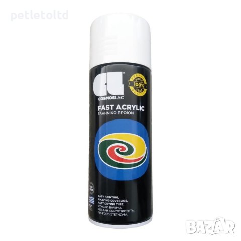 Спрей Космос бял гланц № 300 WHITE GLOSS RAL 9010