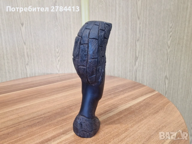Африканска статуетка / дърворезба 24 см., снимка 5 - Статуетки - 54363354