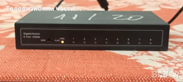 8 Port Gigabit Switch 1000M DC5V-15V , снимка 2 - Суичове - 49857793