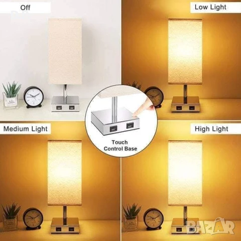 Нощна лампа с USB, снимка 4 - Настолни лампи - 51004702