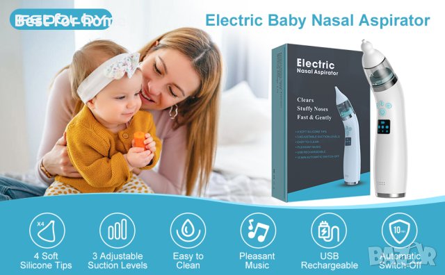 Бебешки назален аспиратор Uwelliky Baby Nasal Aspirator, снимка 6 - Други - 42793528