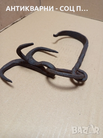 Стара Ръчно Кована Кука Ченгел. , снимка 3 - Антикварни и старинни предмети - 52057101