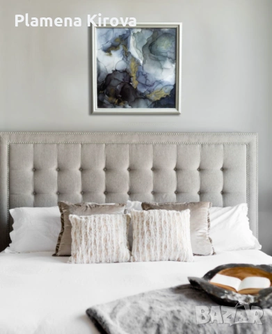 Абстрактна картина "Носталгична ефимерия" | Ръчна изработка