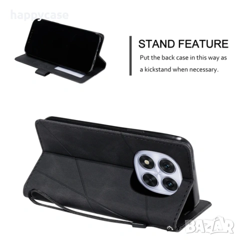 Xiaomi Redmi Note 15 14 13 Pro / TRIANGLE Кожен калъф кейс тип тефтер, снимка 5 - Калъфи, кейсове - 44535464