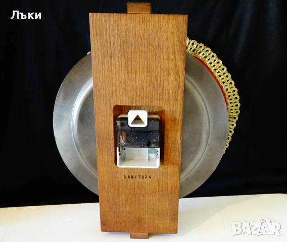 Калаен стенен часовник Junghans 1.6 кг.,перфектен. , снимка 5 - Антикварни и старинни предмети - 54168683