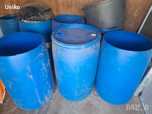 бидони пластмасови 220л