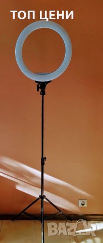 Led Ring - Ринг лампа 18 инча (46см.) с трипод до 210 см., снимка 4 - Лед осветление - 29777876
