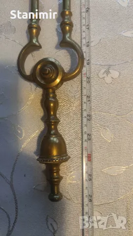 Аксесоари, прибори за камина бронз, снимка 5 - Антикварни и старинни предмети - 48874503