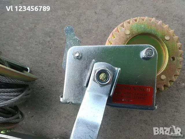Ръчна лебедка 1200LB с 10м стоманено въже,, снимка 6 - Други инструменти - 50687269