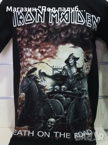 Нова детска тениска на музикалната група IRON MAIDEN - Death on the road, С Гръб, снимка 6 - Детски тениски и потници - 28260353
