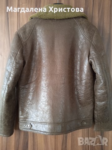 Мъжко кожено яке, снимка 3 - Якета - 34119190