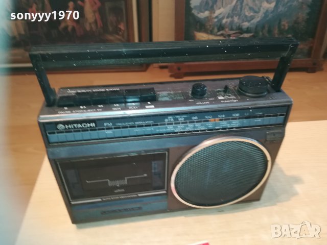 hitachi ретро касетофон 0703211839, снимка 11 - Радиокасетофони, транзистори - 32075036