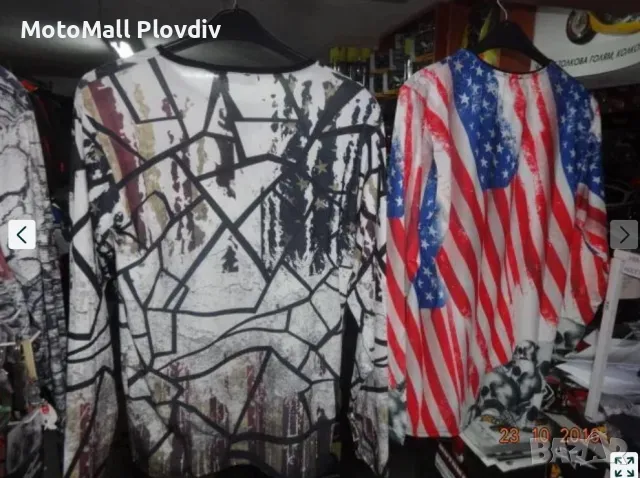Фланела нова мото чопър рокер череп черепи m l xl xxl мотор, снимка 2 - Аксесоари и консумативи - 49315750
