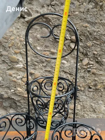 цветарник метален 25673, снимка 4 - Градински мебели, декорация  - 50325776