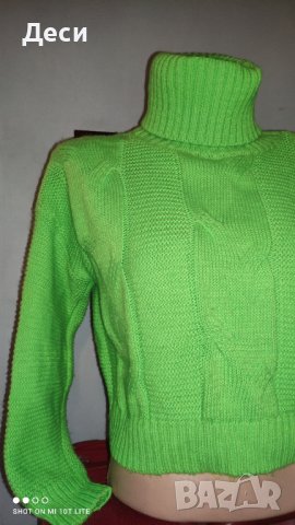 късо ефектно пуловерче, снимка 3 - Блузи с дълъг ръкав и пуловери - 42767915