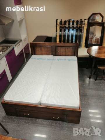 Спалня  с три чекмеджета-МАСИВ в цвят !, снимка 1 - Спални и легла - 31353325