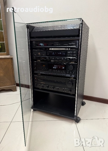 🔊Ретро аудио сет DENON - усилвател, тунер, дек, CD, грамофон + аудио рак шкаф🔊, снимка 1