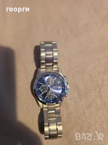 часовник SEIKO хронограф кварц нов, снимка 5 - Мъжки - 55890539