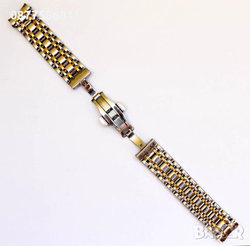 СТОМАНЕНА ВЕРИЖКА ЗА ЧАСОВНИК BREITLING OLMECA С ИЗВИТИ НАКРАЙНИЦИ. ВЕРИЖКИ ЗА ЧАСОВНИЦИ БРАЙТЛИНГ, снимка 7 - Каишки за часовници - 51614631