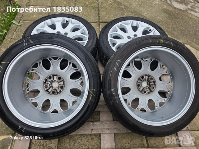 Лети джанти 17ки 5х108 Ford + летни гуми 205/50/17, снимка 10 - Гуми и джанти - 53938448