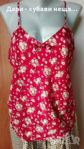 Красив червен потник/топ🍀❤M/L,L❤🍀арт.643, снимка 1