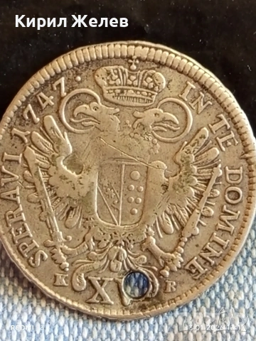 Сребърна монета 15 кройцера 1747г. Франц първи Австрия 52885, снимка 9 - Нумизматика и бонистика - 53084320