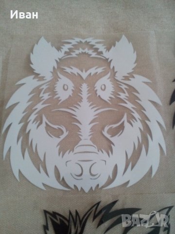 Стикер лепенка Риба Щука Елен Глиган Тигър за автомобил кола джип камион + подарък, снимка 11 - Аксесоари и консумативи - 28853901