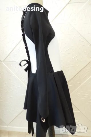 Рокля за спортни танци комбинация между черно и бяло, снимка 4 - Детски рокли и поли - 49063493