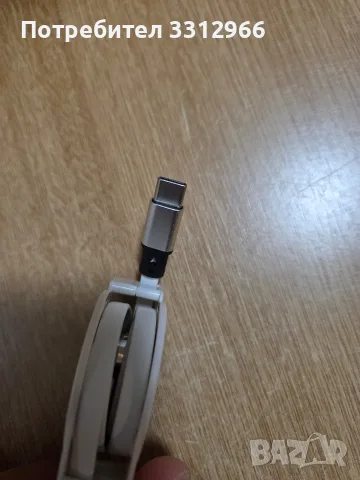 Прибиращ се 3-в-1 USB кабел за зареждане на марката SDBAUX, който включва конектори тип Lightning, снимка 3 - USB кабели - 55730541