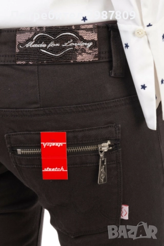 Дънки Нови Дамски Черен деним Оригинал р.М 28/ 32 , снимка 3 - Дънки - 51803219