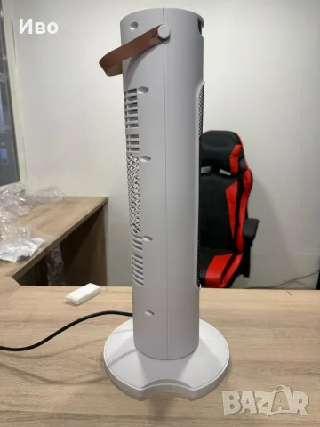 Вентилаторна печка 2-в-1 с керамичен нагревател, осцилация 60° – 1500W, 6062, снимка 3 - Отоплителни печки - 55961891