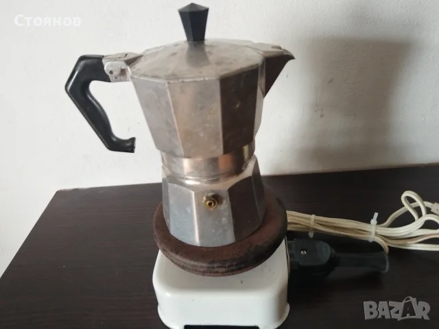 Българско котлонче 400W-1983г. с малка кафеварка., снимка 4 - Кафемашини - 56056937