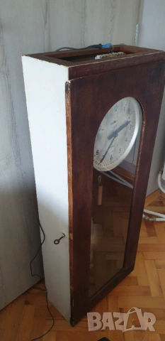 Електромеханичен стенен часовник  Siemens с махало , снимка 7 - Антикварни и старинни предмети - 54217276