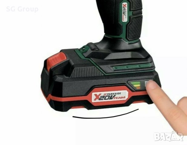 Акумулаторен 20V Li-On ударен винтовет/гайковерт/(Impact Driver) PARKSIDE, снимка 10 - Винтоверти - 29969788