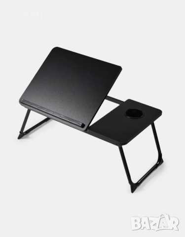 Сгъваема маса за лаптоп, регулируема с 5 ъгъла, снимка 4 - Маси - 52505265