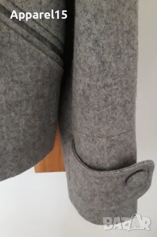 Американско вълнено късо палто с качулка, L, снимка 3 - Палта, манта - 49789604