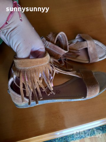 MARCO TOZZI естествена кожа. Велур, снимка 9 - Сандали - 33710378