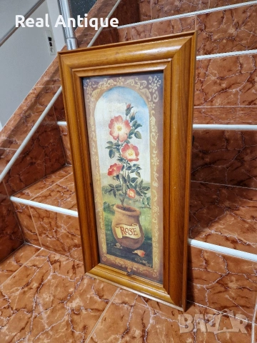 Уникална антикварна авторска майсторска картина масло фазер , снимка 5 - Картини - 53878365