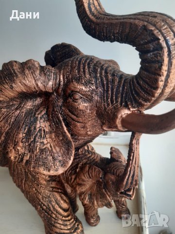 Декоративна статуетка слон , снимка 2 - Статуетки - 44498585